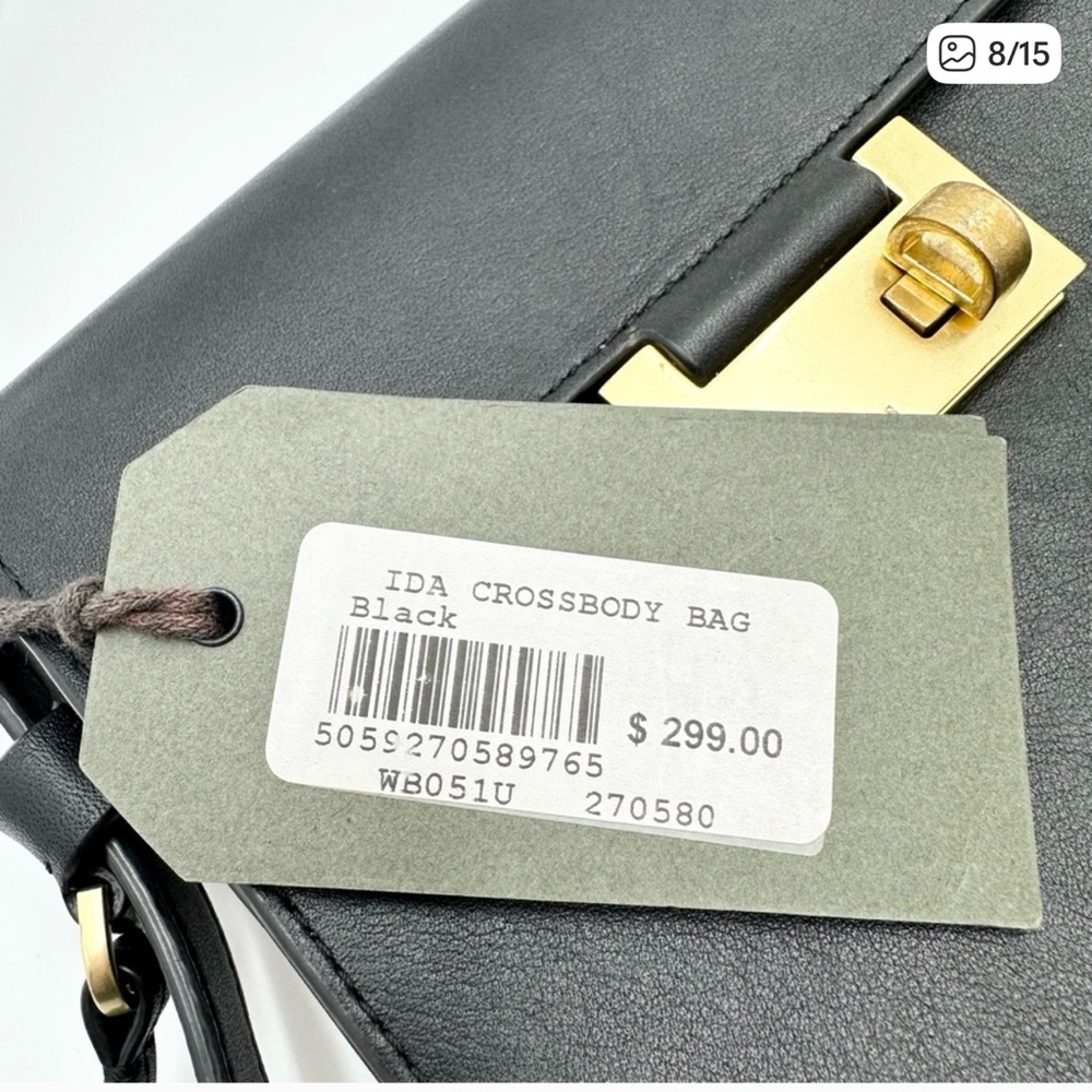 All Saints Ida Leather Crossbody Bag - Picture 8 of 15